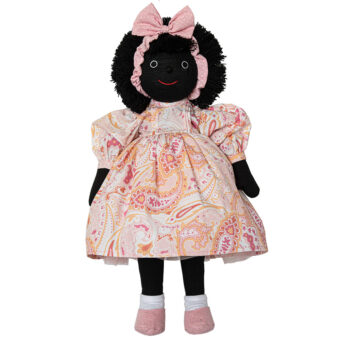 Handmade black cloth doll