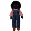 Handmade black boy cloth doll