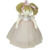 Handmade cloth doll in ballet dress